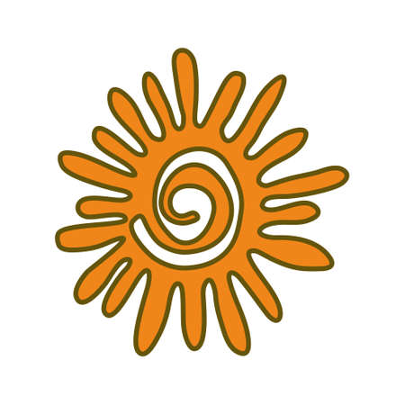 Sun Abstract Design Illustration Template Vectorのイラスト素材