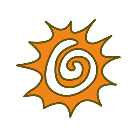 Sun Abstract Design Illustration Template Vectorのイラスト素材