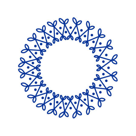 Decorative line art frames for design templateのイラスト素材