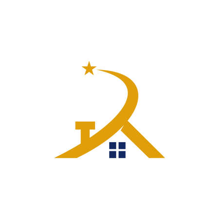 Real Estate Home Property Design Template Vectorのイラスト素材