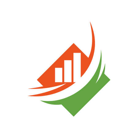 Accounting Tax Financial Business Logo Design Template Vectorのイラスト素材