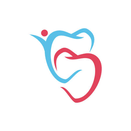 Dental Clinic Logo Tooth abstract design vector templateのイラスト素材