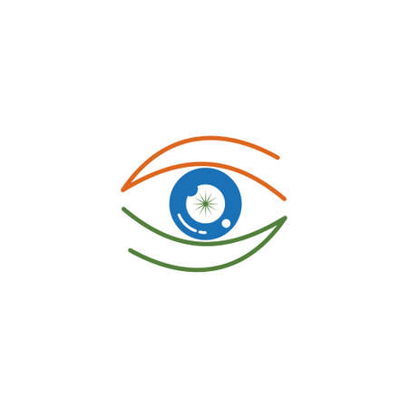 Eye care health logo design template vector iconのイラスト素材