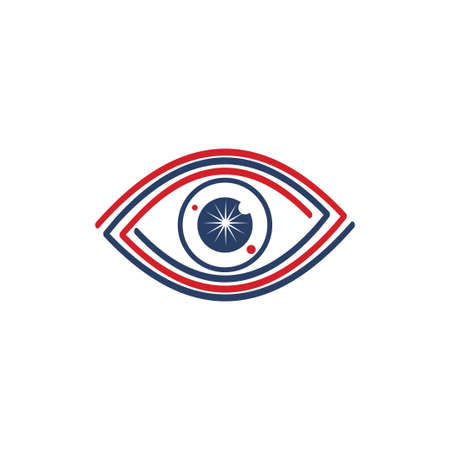 Eye care health logo design template vector iconのイラスト素材