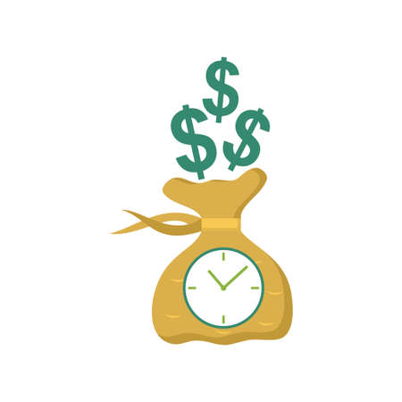 Calendar with payday calculator concept vector isolated illustrationのイラスト素材