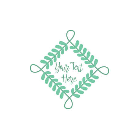 Abstract Emblem Blank Design Vector Template Frame Borderのイラスト素材