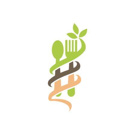 Restaurant Service Abstract Logo Template Symbol Iconのイラスト素材