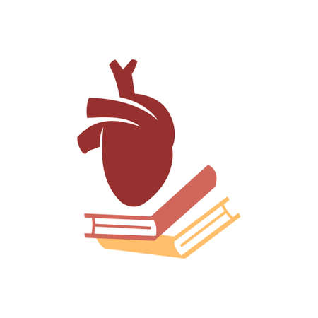 Heart attack risk vector logo icon design Illustrationのイラスト素材