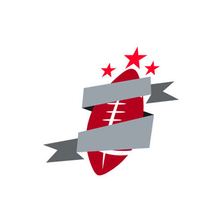 American Football Sport Logo Template Design Emblemのイラスト素材