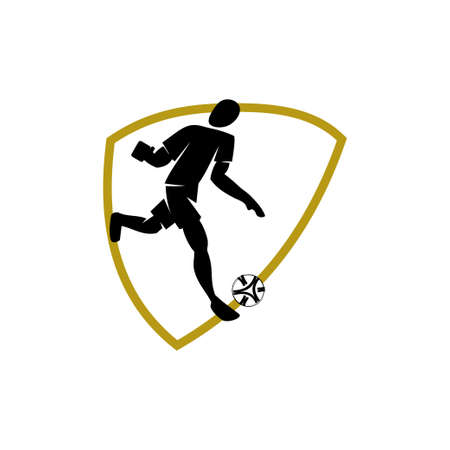 Soccer Football Badge Logo Design Templates Sport Vectorのイラスト素材