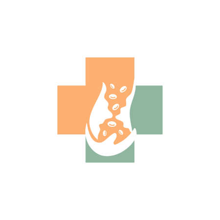 Cholesterol in artery health risk vector design Illustrationのイラスト素材