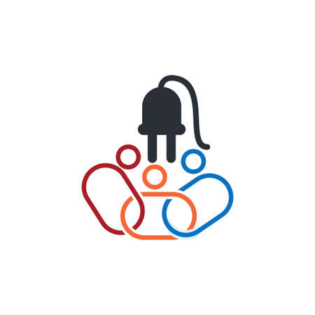 Commitment Teamwork Together Business Logo Illustration Vector