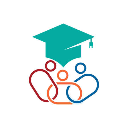 Commitment Teamwork Together Business Logo Illustration Vectorのイラスト素材