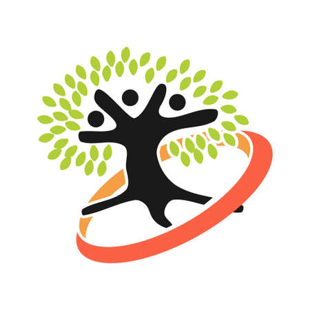 Commitment Teamwork Together Business Logo Illustration Vectorのイラスト素材