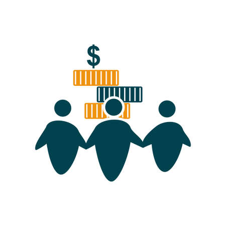 Commitment Teamwork Together Business Logo Illustration Vector