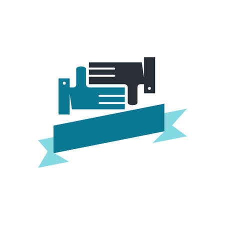 Commitment Teamwork Together Business Logo Illustration Vectorのイラスト素材