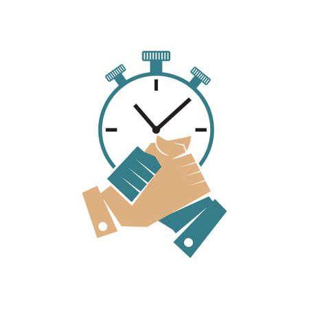 Commitment Teamwork Together Business Logo Illustration Vectorのイラスト素材