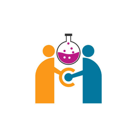 Commitment Teamwork Together Business Logo Illustration Vectorのイラスト素材