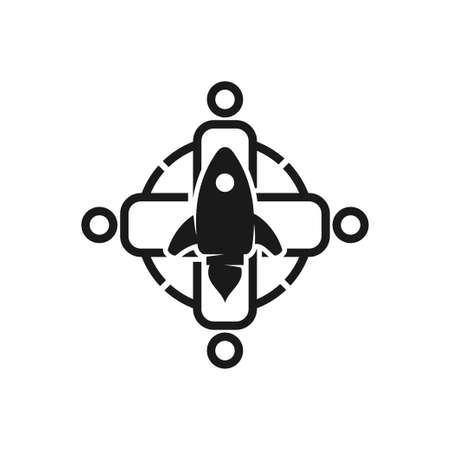 Commitment Teamwork Together Business Black Logo Illustration Vectorのイラスト素材