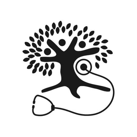 Commitment Teamwork Together Business Black Logo Illustration Vectorのイラスト素材