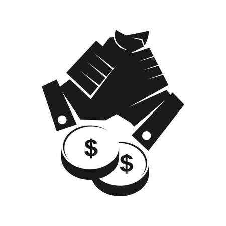 Commitment Teamwork Together Black Logoのイラスト素材