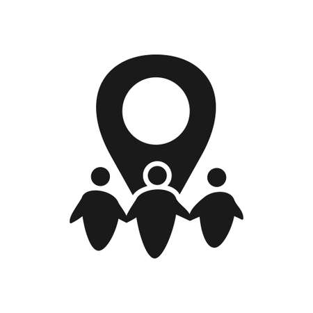 Commitment Teamwork Together Black Logoのイラスト素材