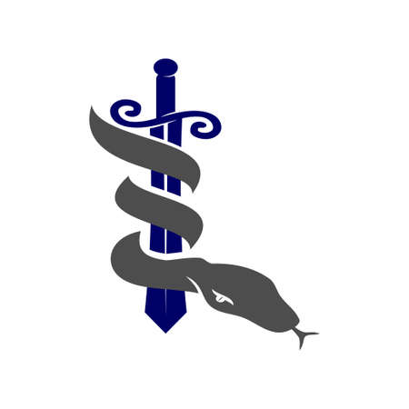 Snake   template design Vector illustration Isolatedのイラスト素材
