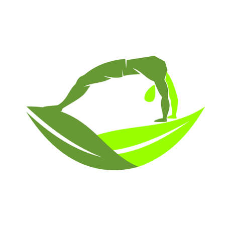 Yoga   design emblem meditation vector illustration Isolatedのイラスト素材