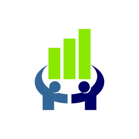Financial Accounting Consulting Logo Template Vector Iconのイラスト素材