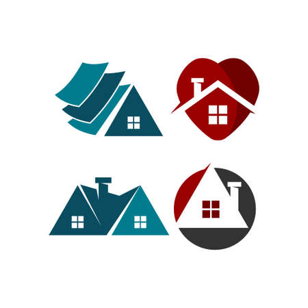 Real Estate Design Template Illustration Modernのイラスト素材