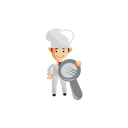 Chef character creation Illustration Template Poseのイラスト素材