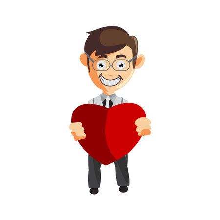 Doctor Man characters hospital medicine staff clothes illustration Bring Love Symbolのイラスト素材