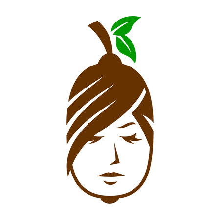 woman skincare beauty logo Vector Templateのイラスト素材
