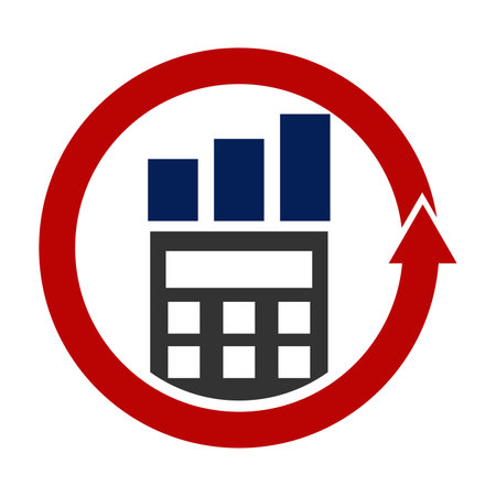 accounting tax expert logo Icon Illustration Brand Identityのイラスト素材