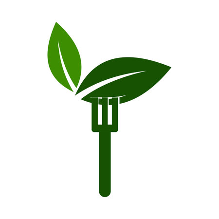 healthy food catering logo Icon Illustration Brand Identity