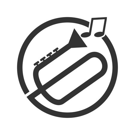 Music abstract logo Icon Illustration Brand Identityのイラスト素材