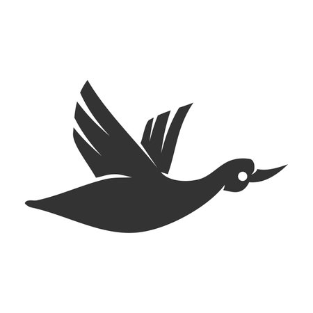 Duck logo vector illustration design template Icon Brand Identityのイラスト素材
