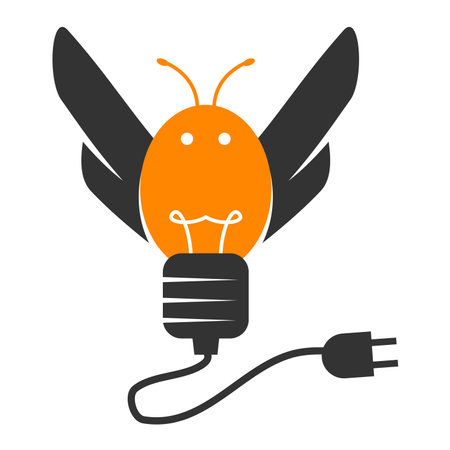 honey Bee animals Icon Illustration Brand Identityのイラスト素材