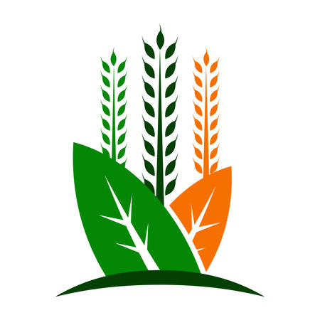 Farming and agriculture design vector  Icon Illustration Brand Identityのイラスト素材