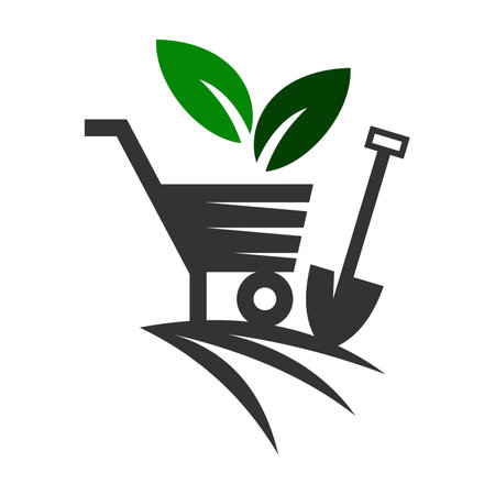 Farming and agriculture design vector  Icon Illustration Brand Identityのイラスト素材