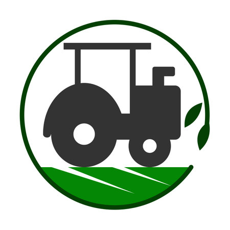 Farming and agriculture design vector  Icon Illustration Brand Identityのイラスト素材