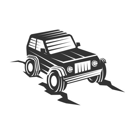 Off-road vehicle Logo Icon Illustration Brand Identityのイラスト素材