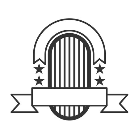 emblem blank template logo Icon Illustration Brand Identityのイラスト素材