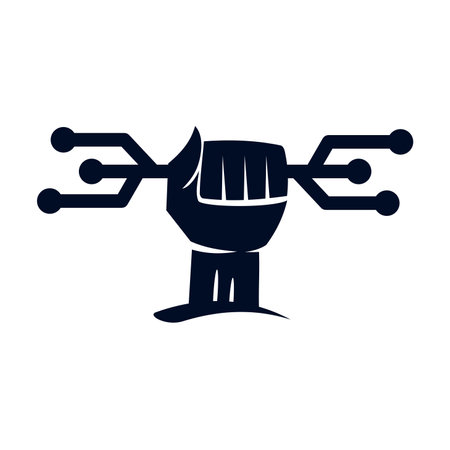 Technology icon abstract Template Icon Illustration Brand Identityのイラスト素材
