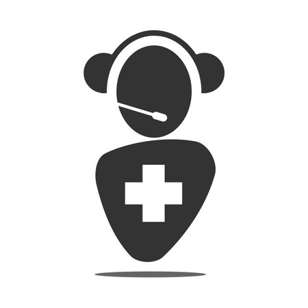 Online medical icon template Icon Illustration Brand Identityのイラスト素材