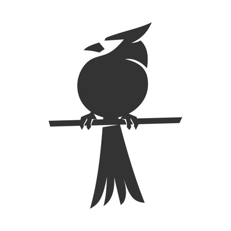 cardinal bird icon template Icon Illustration Brand Identityのイラスト素材