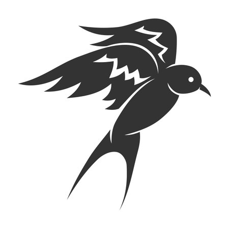Swallow logo template Icon Illustration Brand Identityのイラスト素材