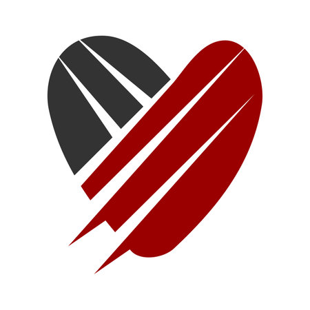 Love Hearth Care logo template Icon Illustration Brand Identityのイラスト素材