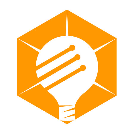 Lightbulb Logo Design template Icon Illustration Brand Identityのイラスト素材
