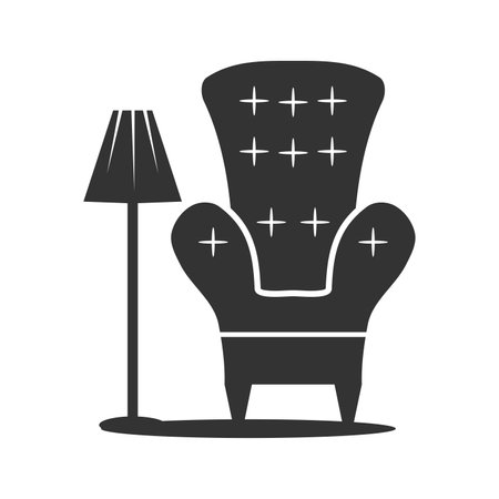 Interior furniture logo template Icon Illustration Brand Identityのイラスト素材